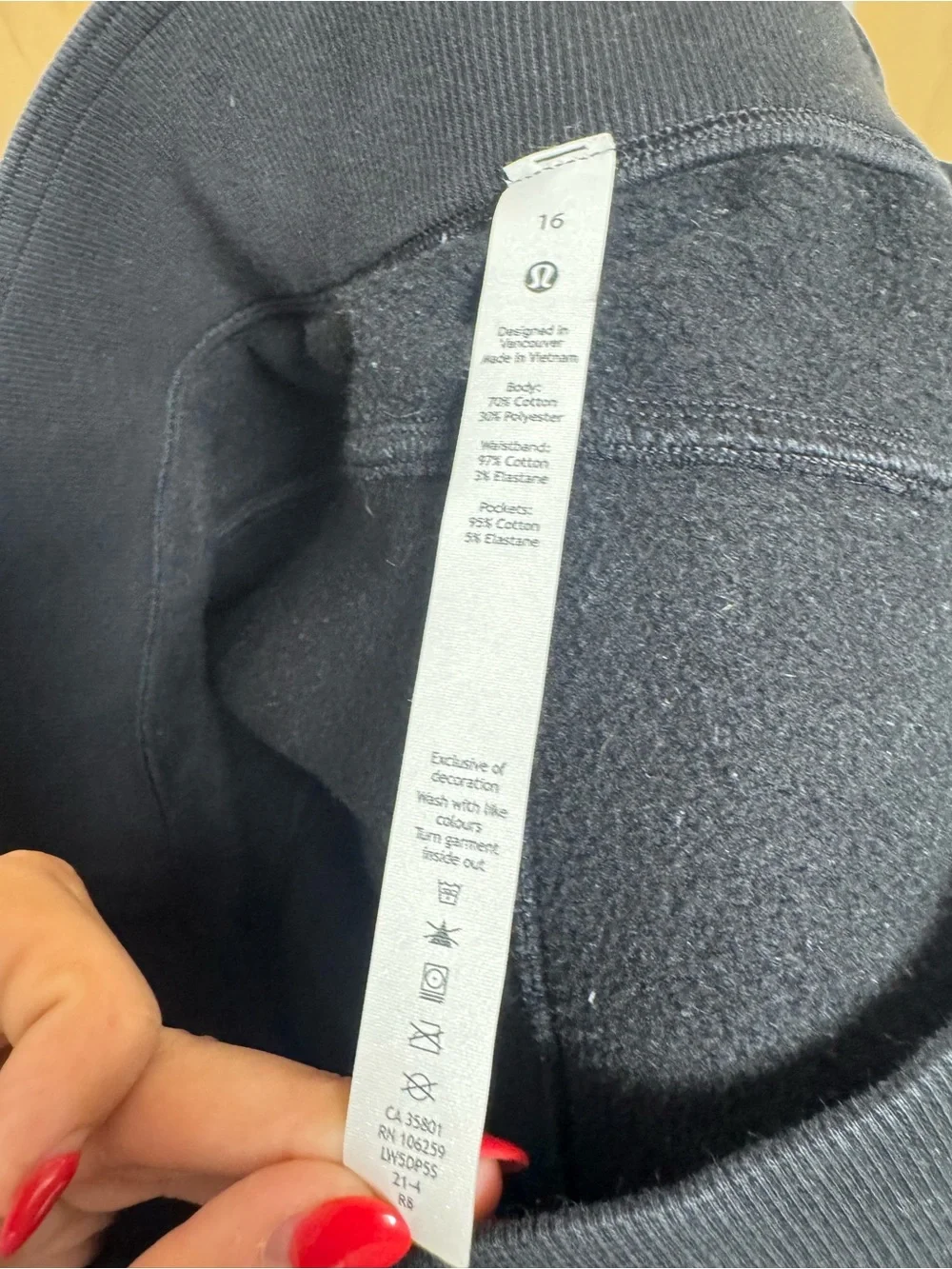 Lululemon BRAIDED DETAIL HIGH-RISE JOGGER 16